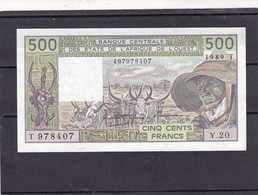 AOF   500 Fr 1989 T Togo   Xf  Ttb - Other - Africa