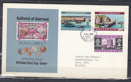 FDC Van First Day Of Issue Guernsey Post Office - 1952-71 Ediciones Pre-Decimales