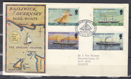 FDC Van First Day Of Issue Guernsey Post Office - 1952-1971 Pre-Decimal Issues