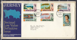 FDC Van First Day Of Issue Jersey Channel Islands - 1952-71 Ediciones Pre-Decimales