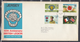 FDC Van First Day Of Issue Jersey Channel Islands - 1952-1971 Em. Prédécimales