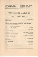 Programmes Des Journées/TSS STEFAN BATORY/Polish Ocean Lines/Croisiére Sur Le St Laurent-St P & M-Saguenay/1983    MAR95 - Other & Unclassified