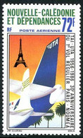Nouvelle Caledonie Caledonia Kaledonien 1986 Caravelle Boeing 747 Flights To Nouméa  (Yvert PA 250, SG Gibbons 779) - Flugzeuge
