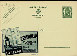 Publibel Neuve N° 317 Bleu-vert ( Assurances UTRECHT - Arbre - Familly) - Publibels