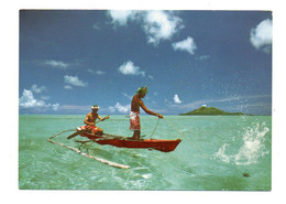 Polynesie Française: Bora Bora, Peche Aux Cailloux, Stonefishing (21-754) - Polynésie Française