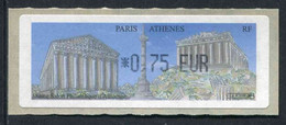 LISA 1 De 2004 " *0,75 EUR - 58e SALON PHILATELIQUE D'AUTOMNE - PARIS - ATHENES" - 1999-2009 Vignette Illustrate