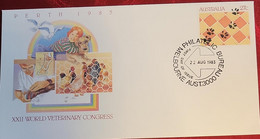 SP) 1983 AUSTRALIA, FDC, XXII WORLD VETERINARY CONGRESS, MELBOURNE, XF - Otros & Sin Clasificación