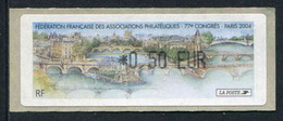 LISA 1 De 2004 " *0,50 EUR - 77e CONGRES De La FFAP" - 1999-2009 Illustrated Franking Labels