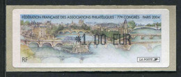 LISA 1 De 2004 " *1,00 EUR - 77e CONGRES De La FFAP" - 1999-2009 Illustrated Franking Labels