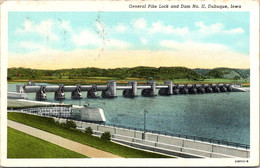 Iowa Dubuque General Pike Lock And Dam No II 1952 - Dubuque
