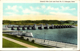 Iowa Dubuque General Pike Lock And Dam II 1950 - Dubuque