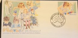 P) 1985 AUSTRALIA, SERVICE DEAF AND BLIND CHILDREN, POSTAL STATIONERY, 125TH ANNIVERSARY, MNH - Autres & Non Classés