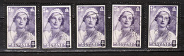 418  Deuil Reine Astrid - LA Bonne Valeur - 5 Exemplaires - Oblit. LIEGE 5 - LOOK!!!! - Used Stamps
