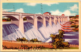 Ohio Columbus O'Shaughnessy Dam On Scioto River  1946 Dexter Press - Columbus