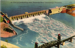 Tennessee Chattanooga Aerial View Of Chickamauga Dam On The Tennessee River 1947 - Chattanooga
