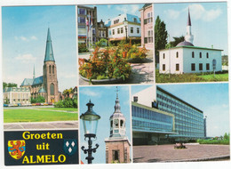 Groeten Uit Almelo - (Overijssel, Nederland / Holland) O.a. Moskee, Kerken - Nr. L 3995 - Almelo