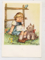 KINDER - Mädchen Mit Kleinem Hund, Mariapia - Dessins D'enfants