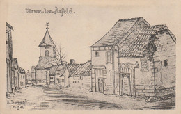 Vieux Les Asfeld ,( Asfeld , Rethel  ),  Carte  Allemande Dessinée , 1916 - Rethel
