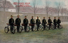 Armée Belge - Bataillon Cycliste, Une Section De Mitrailleurs - Carte Colorisée N° 3599 Non Circulée - Regimenten