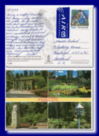 1999 New Zealand Postcard Multiview Hamilton Posted Waikato To Scotland - Storia Postale