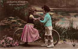 Couple D'Enfants - La Leçon De Bicyclette: N'ayons Pas Peur - Série Sazerac Phot. - Carte Du Croissant N° 3568 - Collections, Lots & Séries