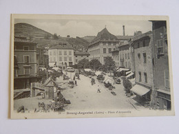 LOIRE-BOURG ARGENTAL-14-PLACE D'ARMEVILLE ED BF ANIMEE - Bourg Argental