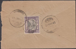 1940. JAIPUR STATE. ½ A Man Singh II On Advertisement Cover Cancelled SAMBHAR 29 MAY 40. Interesting And U... - JF427564 - Chamba