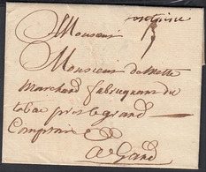 Belgique 1752 - Précurseur De Fontaine L' Évêque à Destination Gand ..... (DD) DC-10257 - 1714-1794 (Oesterreichische Niederlande)