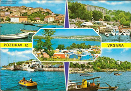 1058000 Pozdrav Iz Vrsara, Grüsse Aus Vrsar, Kroatische Küste Mehrbildkarte - Yougoslavie