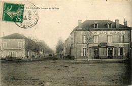 Langeac * Avenue De La Gare * Hôtel Et Café BARDEL * Hôtel De La Gare Eugène SICARD - Langeac