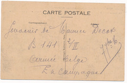 CARTE PMB MILITAIRE B141 ARMÉE BELGE EN CAMPAGNE WWI BELGIQUE - Belgisch Leger