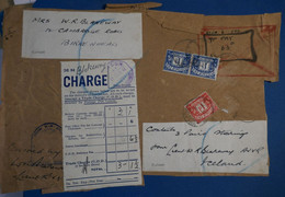 AM3 UK BELLE LETTRE  CHARGEE DEVANT  1938 ++BIRKENHEAD +  + TAXES +AFFR. INTERESSANT - Autres & Non Classés