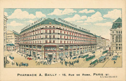 PARIS 08 Arrondissement  PHARMACIE A.Bailly 15 Rue De Rome - Arrondissement: 08