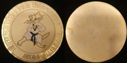 AC - 7th EUROPEAN TAEKWONDO CHAMPIONSHIPS 1988 ANKARA - TURKEY MEDAL - MEDALLION - Artes Marciales