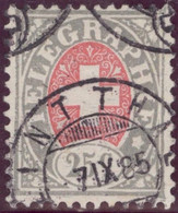 Heimat GL LINTHAL 1885-09-07 Post-Stempel Auf 25 Ct.Telegraphen-Marke Zu#15 - Telegraph