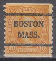 USA Precancel Vorausentwertungen Preo Bureau Massachusetts, Boston 603-42 - Preobliterati