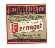 étiquette Fromage PONTL'EVEQUE FERNAGUT - Kaas