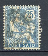 PORT-SAID- Yv. N° 28  (o)  25c  Cote  1,7  Euro BE   2 Scans - Used Stamps