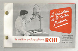 JC, Publicité, Le Matériel Photographique ROB , AUBERVILLIERS , Seine , 5 Scans, 14 Pages , Frais Fr 2.45 E - Advertising