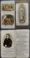 Dépliant----Notre Dame De Lourdes---Portrait Authentique De Bernadette En 1858 - Religión & Esoterismo