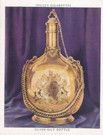 The Kings Art Treasures, 1938 - 28 Silver Gilt Bottle  - Wills Cigarette Card - Original - L Size - Furniture - Wills