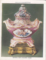 The Kings Art Treasures, 1938 - 36 Sevres Pot Pourri  Vase - Wills Cigarette Card - Original - L Size - Furniture - Wills