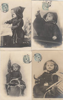 ENFANT HABILLE EN MOINE CAPUCIN 5 CARTES PRECURSEURS 1906 - Abbildungen