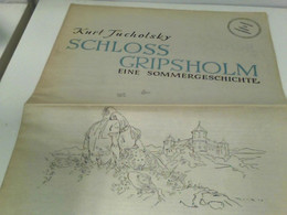 Schloss Gripsholm Eine Sommergeschichte Sonderdruck Zum 75jährigen Verlagsjubiläum Reprint - German Authors