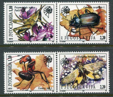 YUGOSLAVIA 1996 Insects MNH / **.  Michel 2751-54 - Nuovi