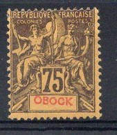 OBOCK Timbre Poste N°43* Neuf Charnière TB Cote : 42€ - Nuevos