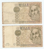 LOT De 2 BILLETS De BANQUE ITALIE - 2 BANKS OF BANK ITALY - 2 BANCOS DE BANCO ITALIA - Lots & Kiloware - Banknotes
