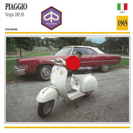 Transports - Sports Moto - Carte Fiche Technique Moto - Piaggio Vespa 180 SS ( Tourisme )(Italie 1965) - Sport Moto