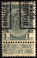 Belgium 1911 Mi 78V Coat Of Arms PRE1604 Type.II [precancel] - Typos 1906-12 (Armoiries)