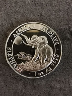 100 SHILLINGS ARGENT ELEPHANT 2016 / SOMALIE / 1 OZ 9999 SILVER / CERTIFICAT - Somalië